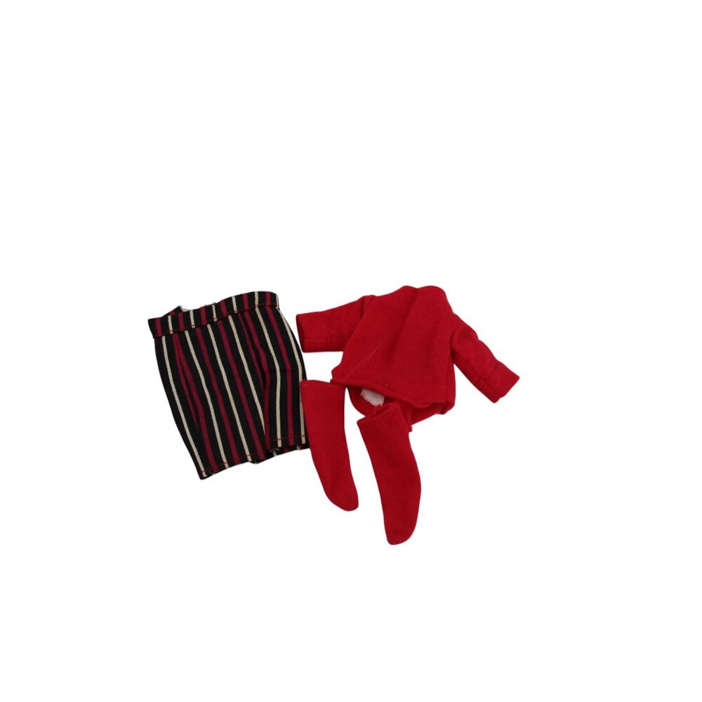 Vogue Ginny Doll Red Top Socks and striped Capris Vintage 94264